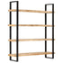 Rustika Rowe -  4-Tier Bookcase 160x40x180 cm Rough Mango Wood